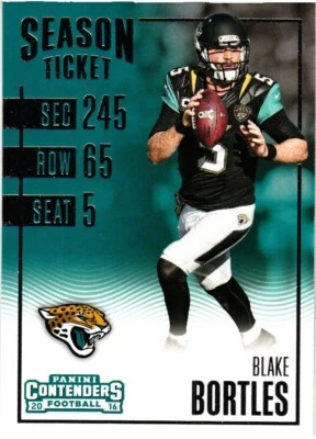 2016 Panini Contenders Season Ticket Blake Bortles #95 - Jaguars - Image 1 of 2