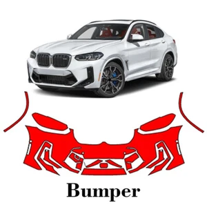 Front bumper PreCut PPF Paint Protection Film For BMW X4M 2022-2025 - Picture 1 of 6