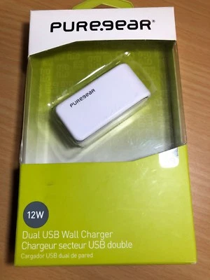 PureGear DUAL USB Chargers 12W - Wall or Car - Qualcomm Quick Charge 2.0 - Image 1 of 4
