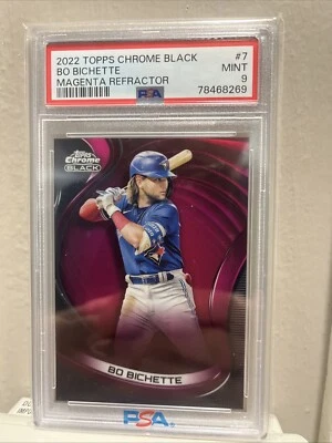 BO BICHETTE 2022 Topps Chrome Black Magenta /10 Refractor PSA 9 - Image 1 of 3