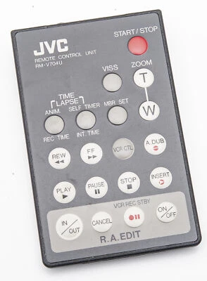 Original JVC Rmv704u Fernbedienung Trigger GRAX75U Camcorder - Image 1 of 2