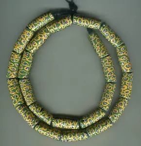 African Trade beads Vintage Antique Venetian glass beads matched strand eye bead - Picture 1 of 3