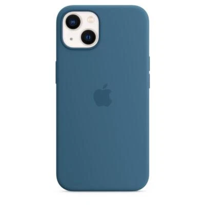 Genuine / Official Apple iPhone 13 Silicone MagSafe Case / Cover - Blue Jay - Image 1 of 4