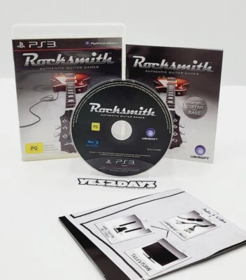 ROCKSMITHS Authentic Guitar Games Ps3 Game | PlayStation 3 Complete with Manual - Image 1 of 4