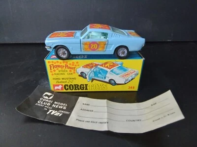 CORGI 348 FLOWER POWER FORD MUSTANG MIB - Image 1 of 4
