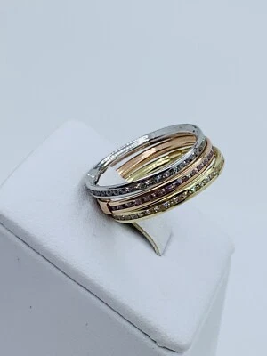Real 10k Gold Ring Women’s Stackable Band Size 9 - Anillo Bandas En Oro - Image 1 of 4
