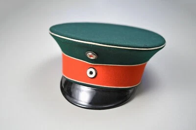 Pre-WWI GERMAN PRUSSIAN HUSSAR REGIMENT No. 11 OFFICERS VISOR HAT - Image 1 of 4