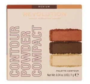 Revolution Powder Contour Compact Deep Contour Warm Bronze & Shimmer Highlights - Picture 1 of 6
