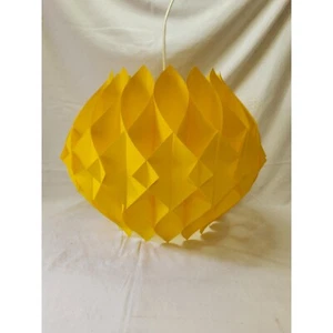 Vintage 1960's Danish Modern Plastic Geometric Hanging Bonita Pendant Lamp - Picture 1 of 7