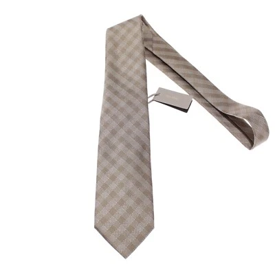 Tom Ford новый с Ярлыками галстук в светло-коричневый коричневый и белый чек клетку 100% шелк - Изображение 1 из 4