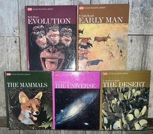 Life Young Readers Library lot 5 Evolution Early Man Mammal Universe Desert 1970 - Foto 1 di 4