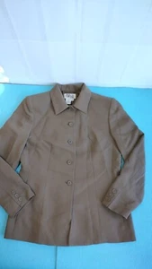 Style & Co Women's Long Sleeve Blazer Taupe Size 6P - Great Cond - Picture 1 of 6