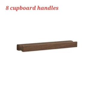 Kitchen Furniture Cupboard Drawer Cabinet Pull Handle Walnut effect - Picture 1 of 2