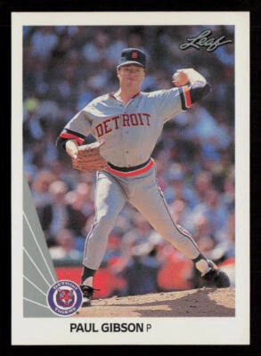 Paul Gibson 1990 Leaf #298 Detroit Tigers Baseball Card - Image 1 of 2