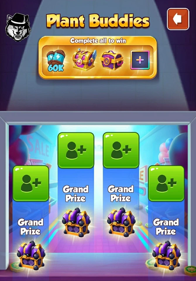 Coin Master Plant Buddies 1X Ranura (24 - 36 Horas Completas) Foto 1 de 1