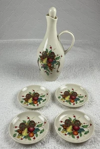 NWOB Lenox Holiday Tartan 24k Gold Trim Oil Cruet & 4 Dipping Plates Gift Set - Picture 1 of 13