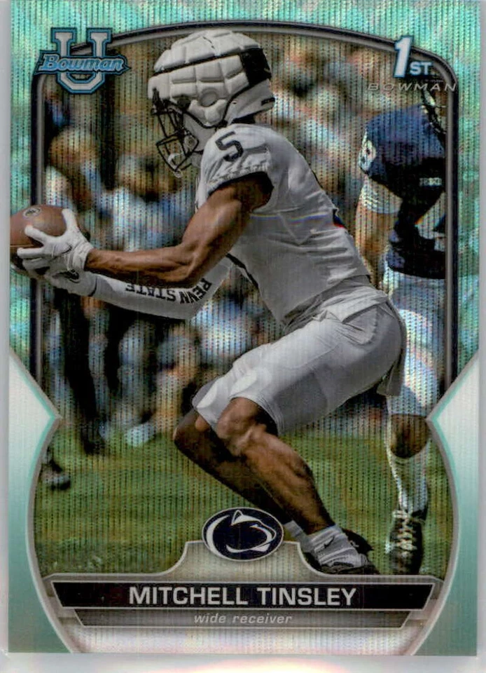 2022 Bowman Chrome University NCAA Aqua Wave / Blue RayWave Refractors Pick List - Image 1 of 1