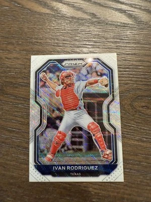 2021 Panini Prizm #2 Ivan Rodriguez White Wave Prizm - Image 1 of 2