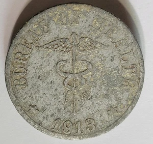 1913 Culion Leper Colony Philippines 1 Peso Coin - Picture 1 of 2
