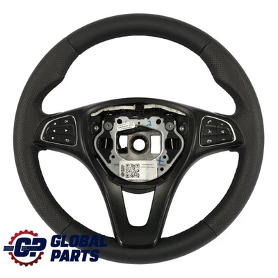 Mercedes Vito W447 NEW Black Leather Steering Wheel Multifunction A0004608103 - Image 1 of 4