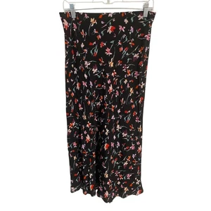 Madewell Midi Schlupfrock Damen Gr. 6 schwarz geblümt Pull On  - Bild 1 von 6