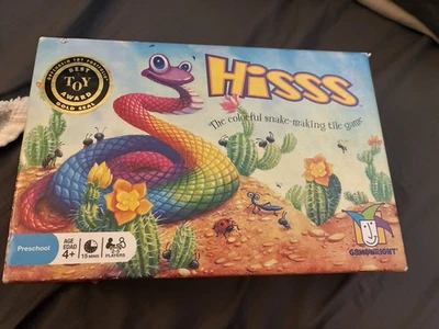 Hisss The Colorful Snake Making Tile Game Gold Seal Toy Award Hiss 100% COMPLETE - Image 1 of 4