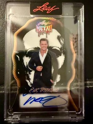 2025 Leaf Metal Halloween ALAN RITCHSON Masks Gold Auto Autograph #'d 1/1 - Image 1 of 2