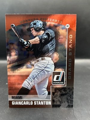 2015 Donruss #25 Giancarlo Stanton Donruss Preferred Bronze - Image 1 of 2