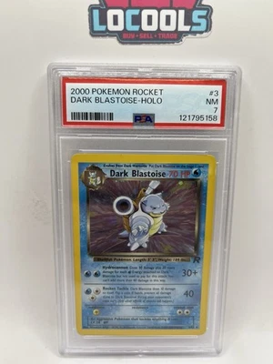 2000 Pokemon Rocket #3 Dark Blastoise Holo PSA 7 NM - Image 1 of 2
