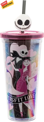 Silver Buffalo Disney Las 24 Onzas, Pesadilla Antes de Navidad Amor Inadaptado  Foto 1 de 4