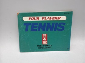 notice Nintendo NES  : Four Players Tennis - version FAH Tr&eacute;s Bon &eacute;tat - ref 01