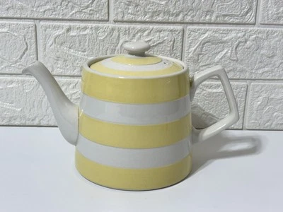 VINTAGE - Original Hand-Painted Cornishware Teapot Yellow Foto 1 de 4