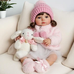Reborn Baby Dolls Silicone Full Body Inch Waterproof Realistic Newborn Baby - Picture 1 of 14