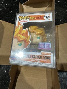 Funko Pop! DBZ Super Saiyan Goku #1999 LE 1200 Evend Exclusive In Hand - Picture 1 of 8