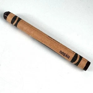 SEPIA Crayola Crayon UNUSED Binney & Smith New York Rare 1990 VTG - Picture 1 of 7