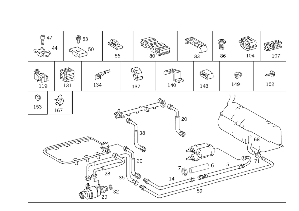 Filtro de combustible original Mercedes-Benz 001-477-42-01 Foto 1 de 1