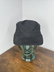 Goorin Bros Black Cadet Hat 100% Cotton Size Small Cap Military Style - Picture 1 of 9