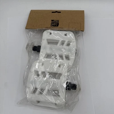 Pedales blancos BMX Haro Mid School NOS, 9/16” 1997 nuevos en paquete plataforma Foto 1 de 4