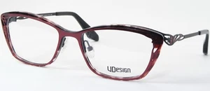 Variation Design 5777 TIFFANY RO RED /BLACK /DEMI EYEGLASSES V.DESIGN 51-17-135 - Picture 1 of 15