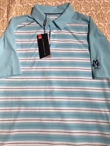 Polo golf uomo Under Armour UA nuova con etichette taglia M maniche corte leggere - Foto 1 di 6