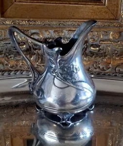 F Costa Small Silver Plated  Cream / Milk Jug  Art Nouveau - Picture 1 of 22