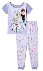 DISNEY FROZEN 2 Cotton Snug-Fit Pajamas Sleepwear Set Toddler's 2T 3T 4T 5T  $20 - Picture 1 of 2