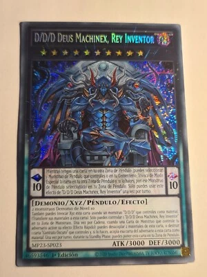 D/D/D Deviser King Deus Machinex●YUGIOH●MP23●SECRET RARE●SPANISH●1st ED●NM●34334 - Image 1 of 2