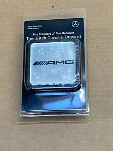 Mercedes-Benz Genuine AMG 2" Tow Hitch Receiver Plug Cover & Lanyard NEW G ML GL - Picture 1 of 3