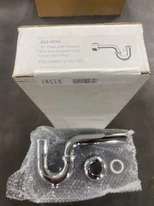 Jaclo 262-PCH 1.5 Chrome Ptrap W/ Cleanout plug and Escutcheon - Picture 1 of 1
