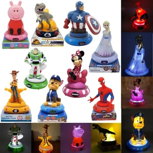 Licensed Disney Character 3D Figure Bedside Table Lamps, Night Light Kids Gift - Picture 1 of 102