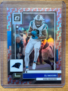 2022 Donruss Optic - DJ Moore - 100 One Hundred Emoji SSP 💯 - Carolina Panthers