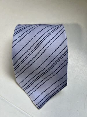 Corbata HERMES Francia Azul 100% Seda Patrón Foto 1 de 4