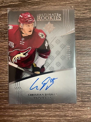 CHRISTIAN DVORAK 2016-17 Ultimate Collection Ultimate Rookies Auto #/299 - Image 1 of 2