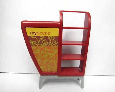 Muñeca Barbie Mi Escena Plato Diario Café Juego Cafetería Estante Cajero Muebles Foto 1 de 4